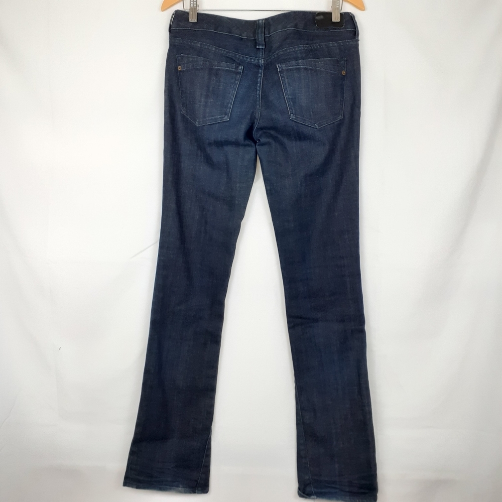 Express Blue Stella Barely Boots Jeans Sz Long 4 - Picture 8 of 8